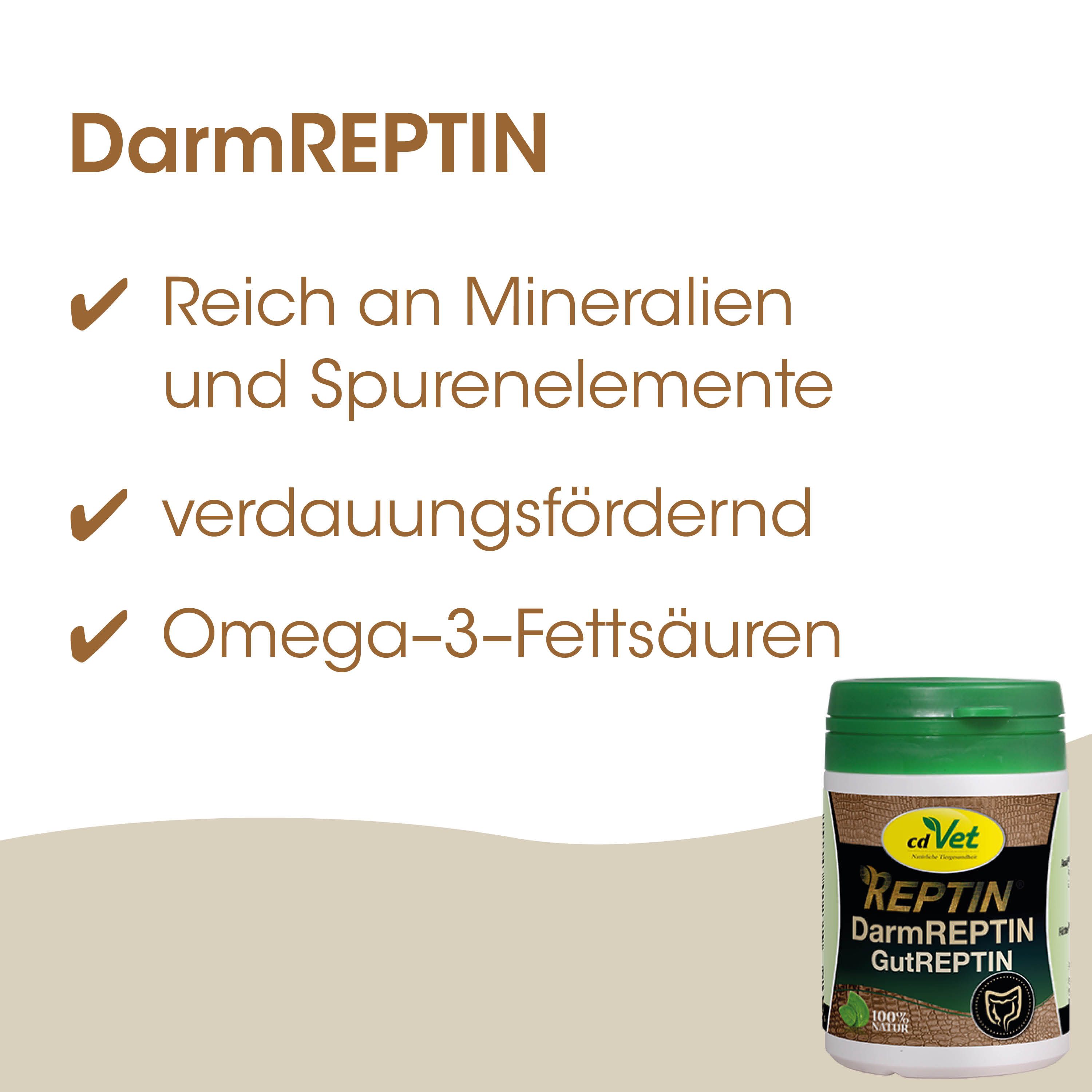 DarmREPTIN, Gutreptin, Mineralien, SpurenElmente, Omega-3-Fettsäuren