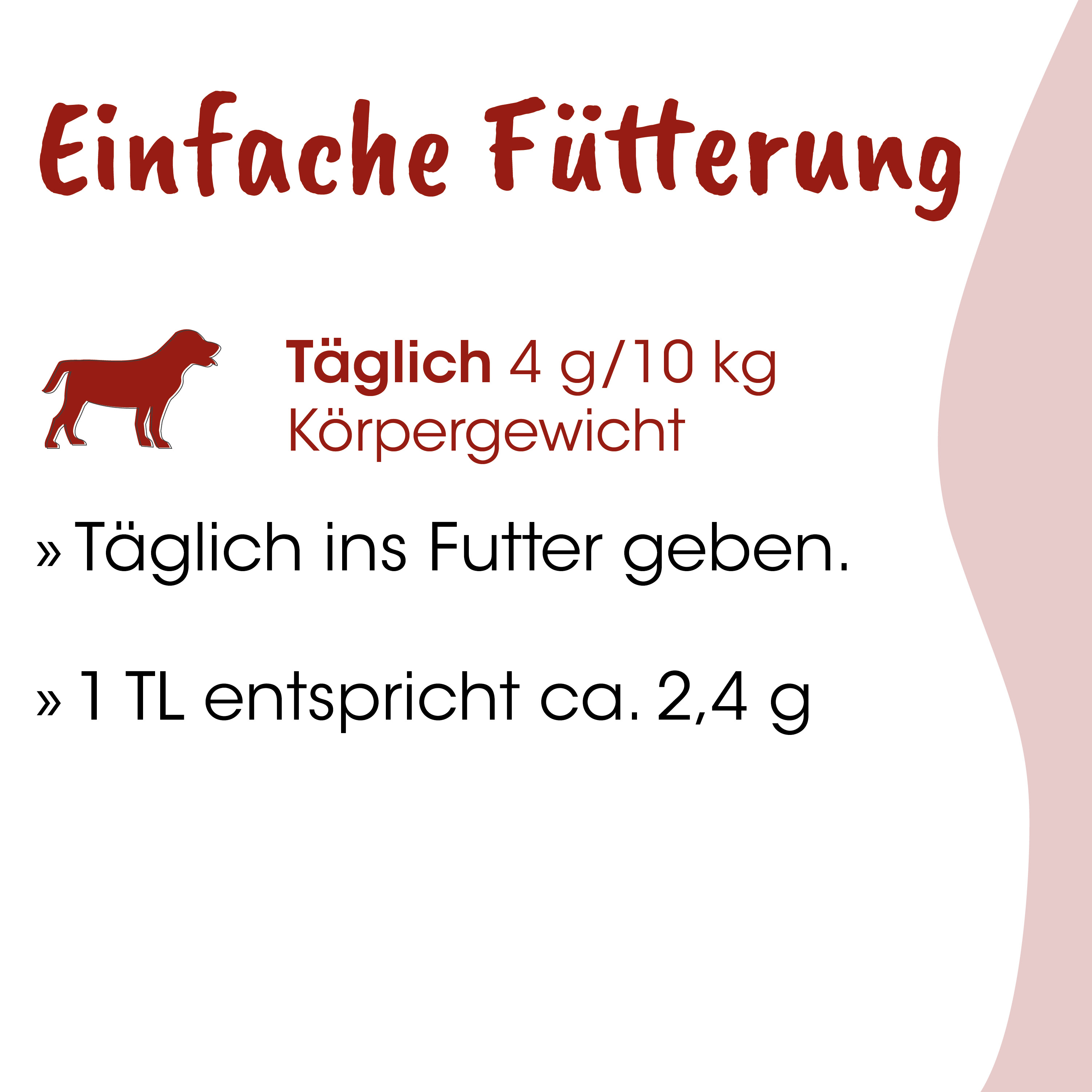 Hunde-Futter, Haustier-Futter, Tagesportion, Körnerfutter, Nass-/Trockenfutter