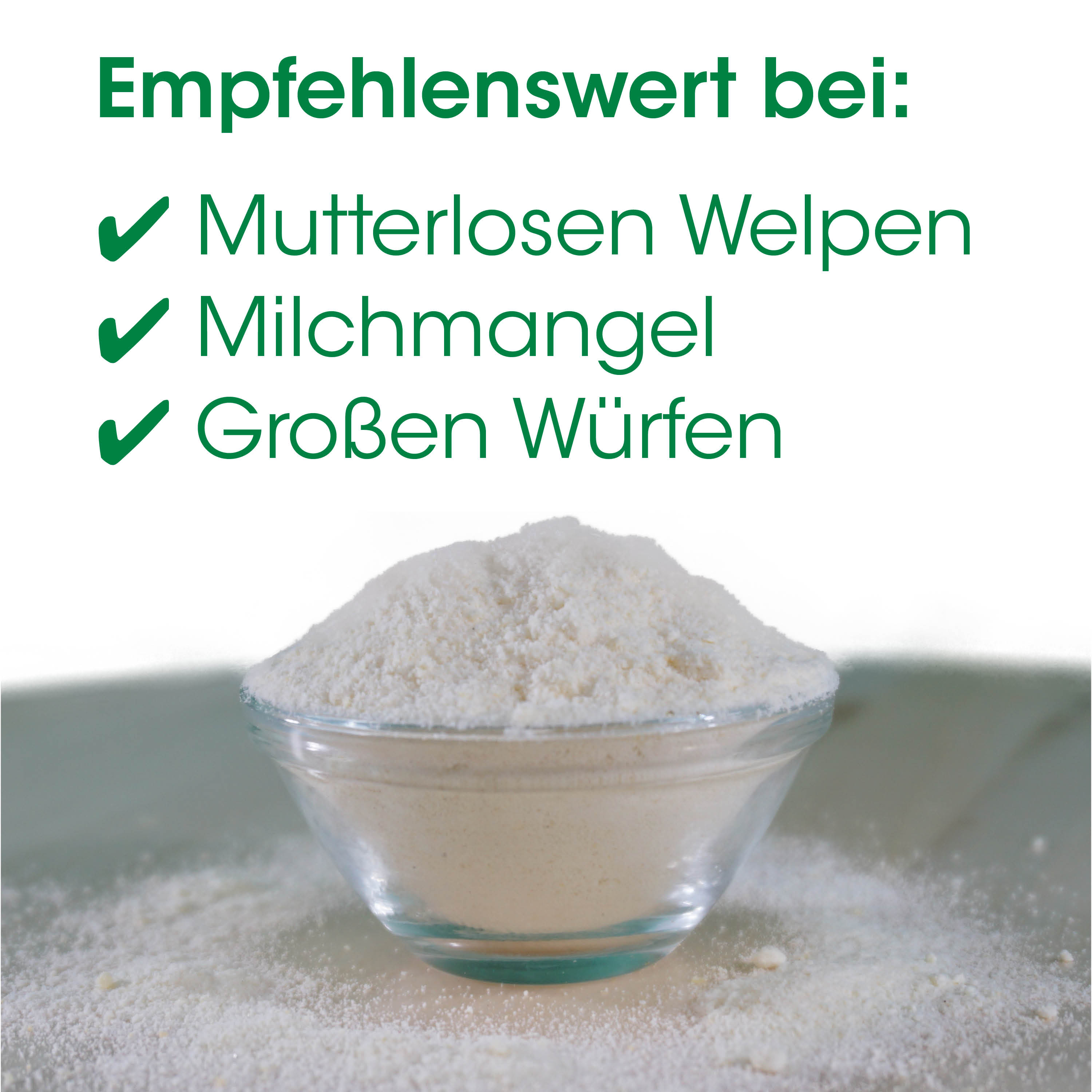 Puder, Mehl, Essen