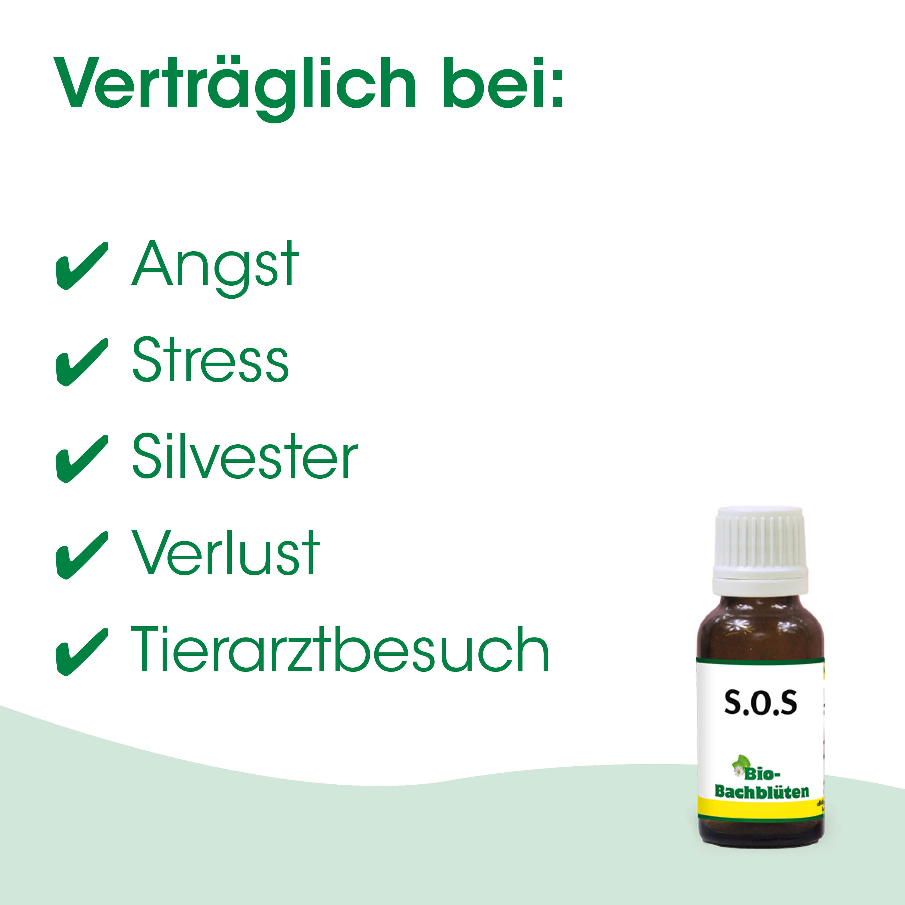 S.O.S Tropfen, Bio Bachblüten, Notfallmittel, Tierarztbesuch, Naturmedizin