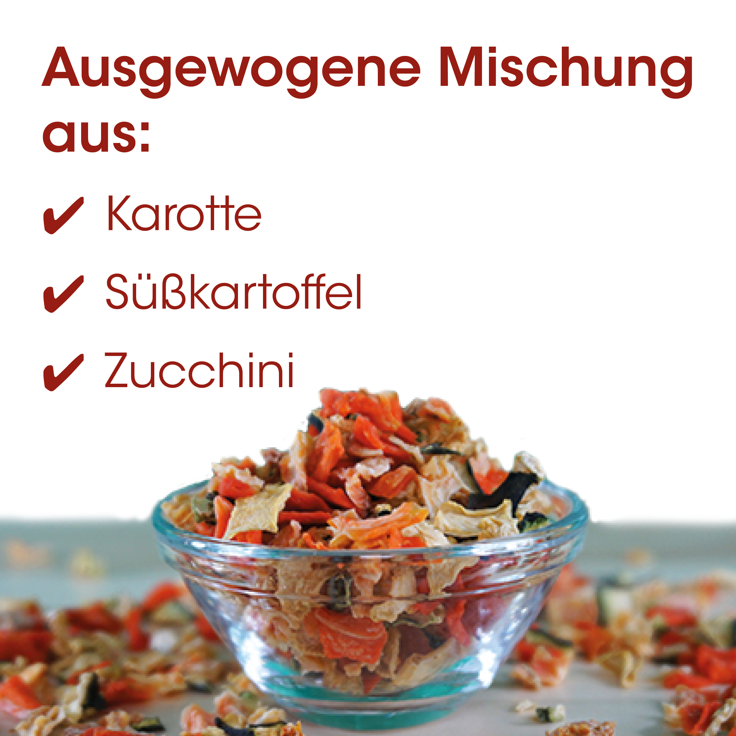 Gemischter Salat, Zucchini, Karotte, Süßkartoffel, Gemüse-Mix