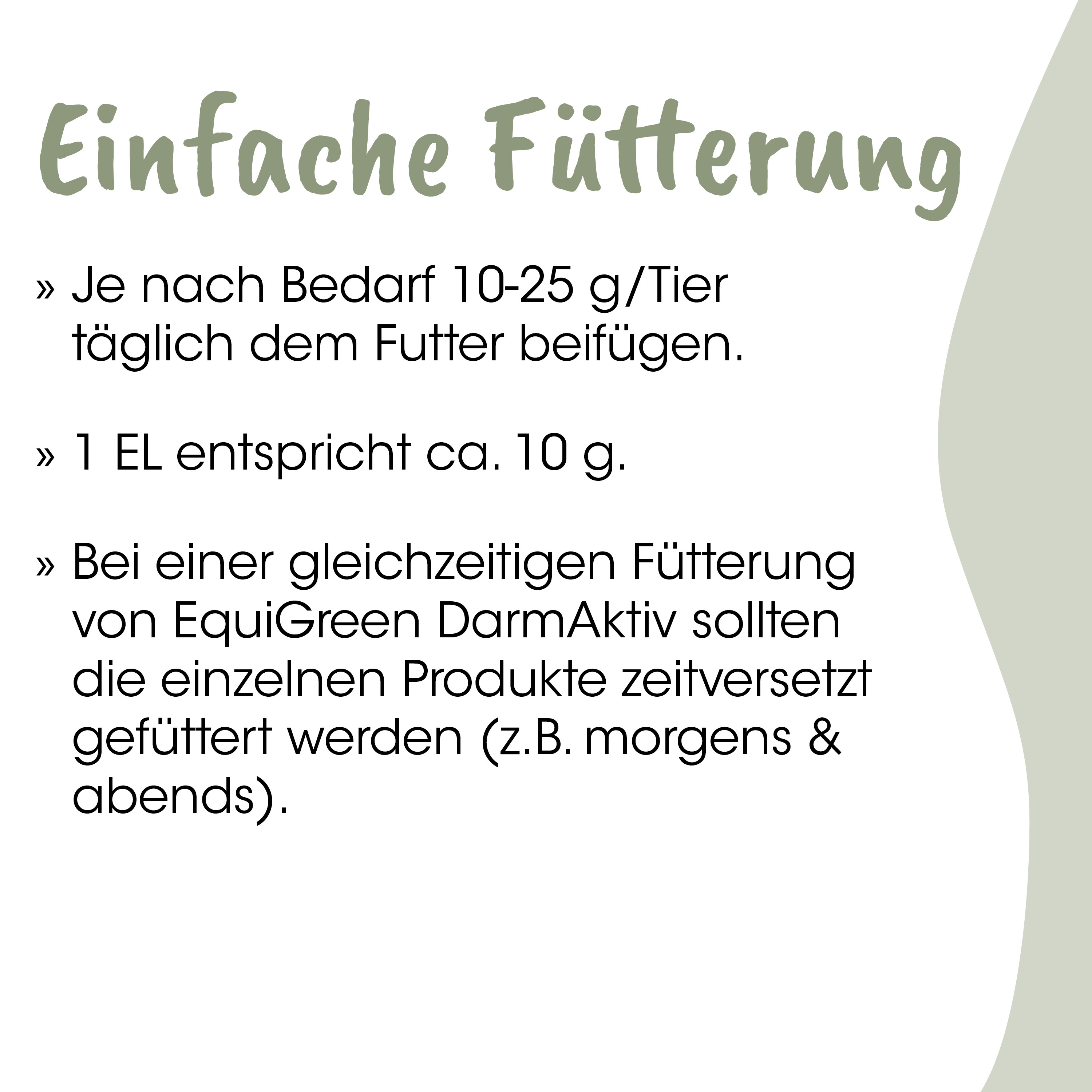 Futter, Tierfutter, Futtermenge, Tagesration, Beutelung