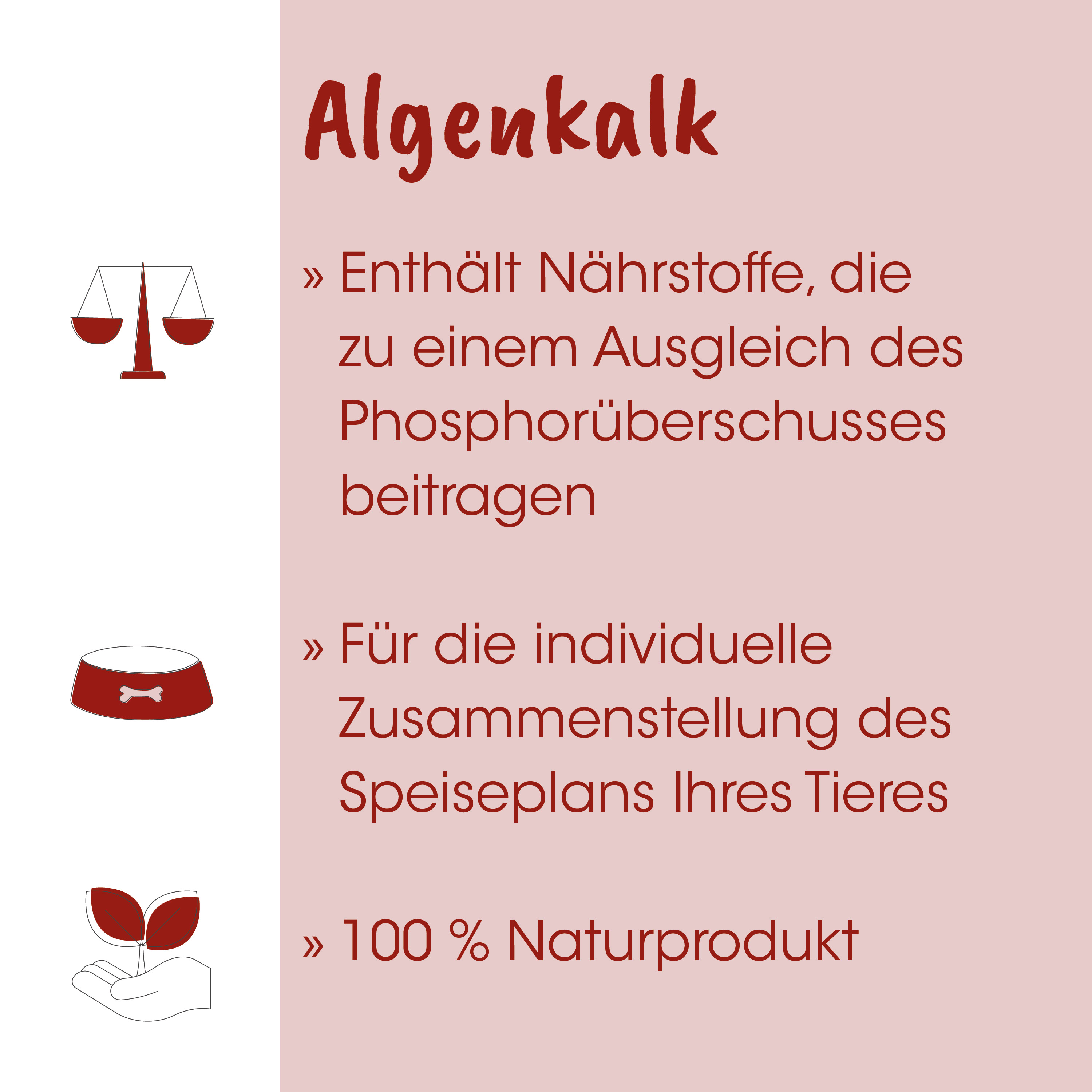 Algenkalk, Nährstoffe, Pflanzenfutter, Naturprodukt, Phosphorüberschuss