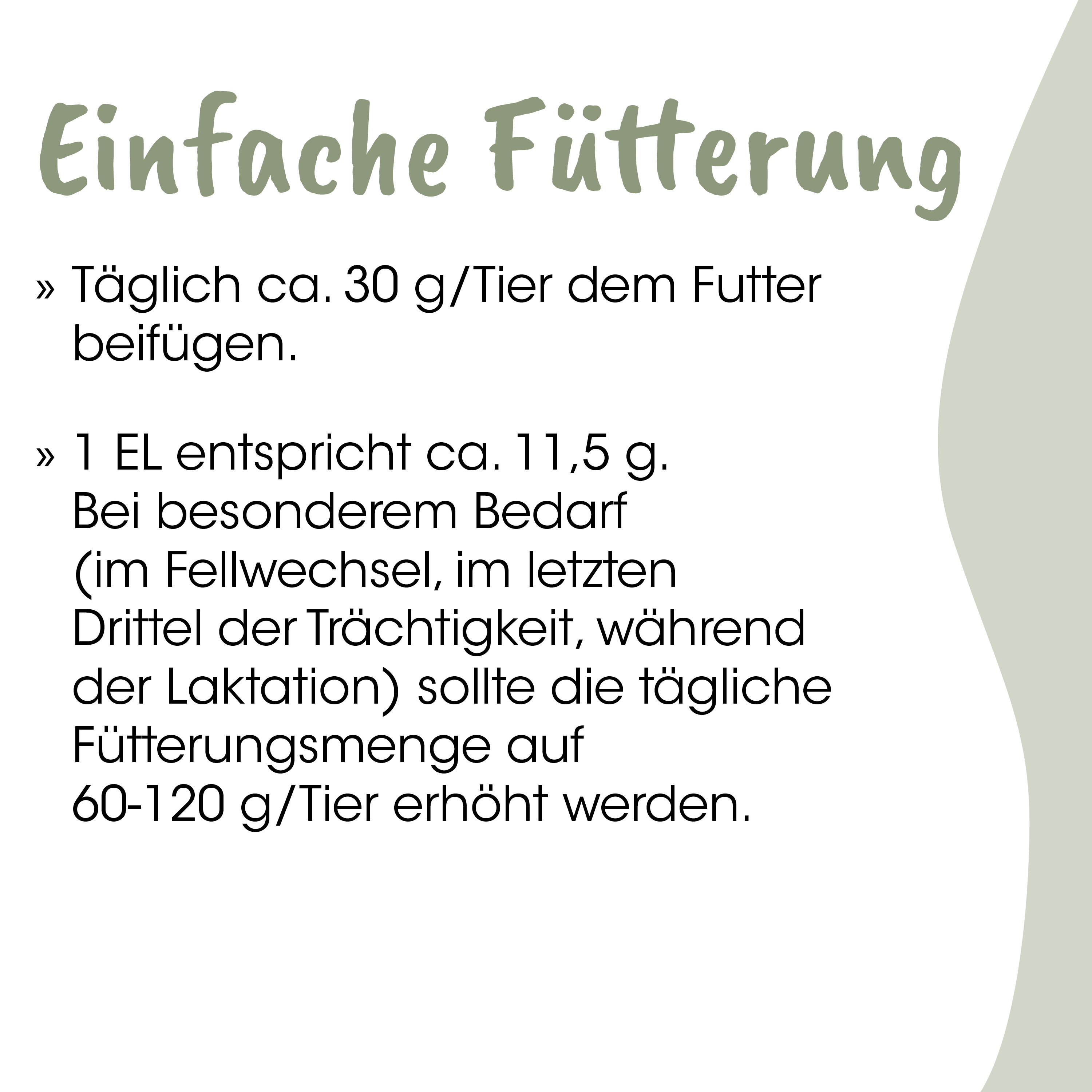 Futteranleitung, Tierfutter, Tägliche Fütterung, Mengenangaben, Katzenernährung