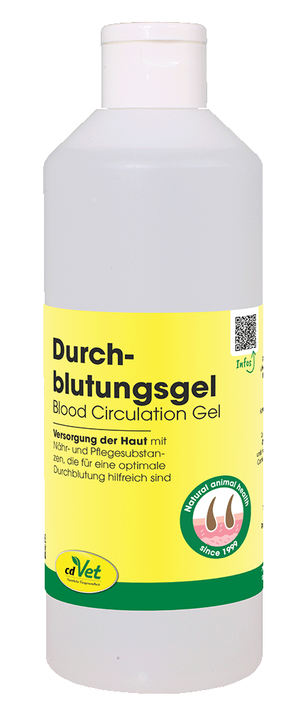 Blutkreislauf Gel, Durchblutungsgel, Tiergesundheit, Hautpflege, Gelflasche