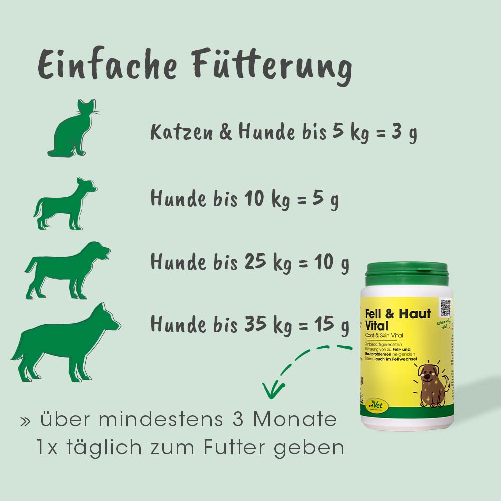 Fell & Haut Vital Hund & Katze 750 g