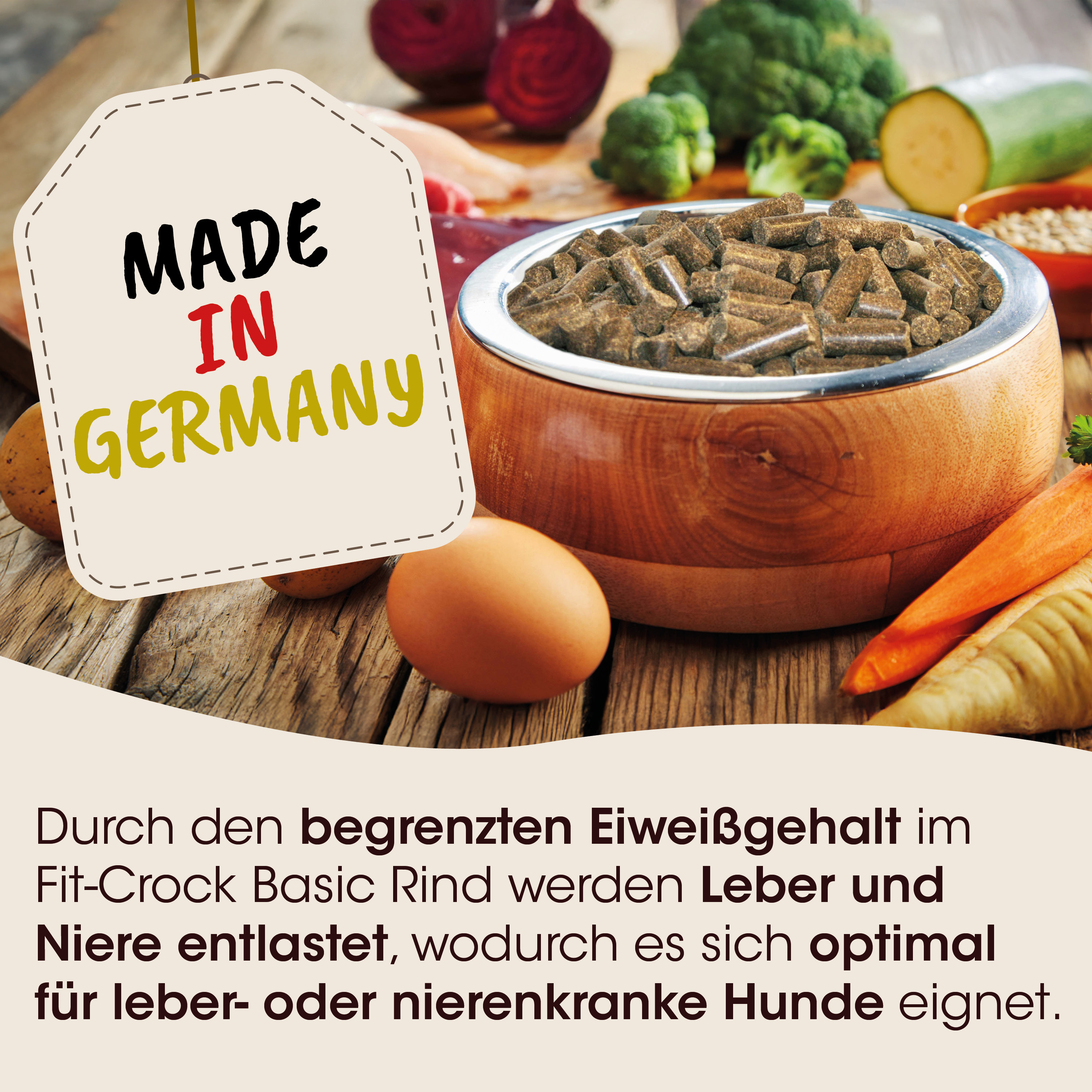 Hundefutter, Trockenfutter, Körnerfutter, Protein, Hergestellt in Deutschland