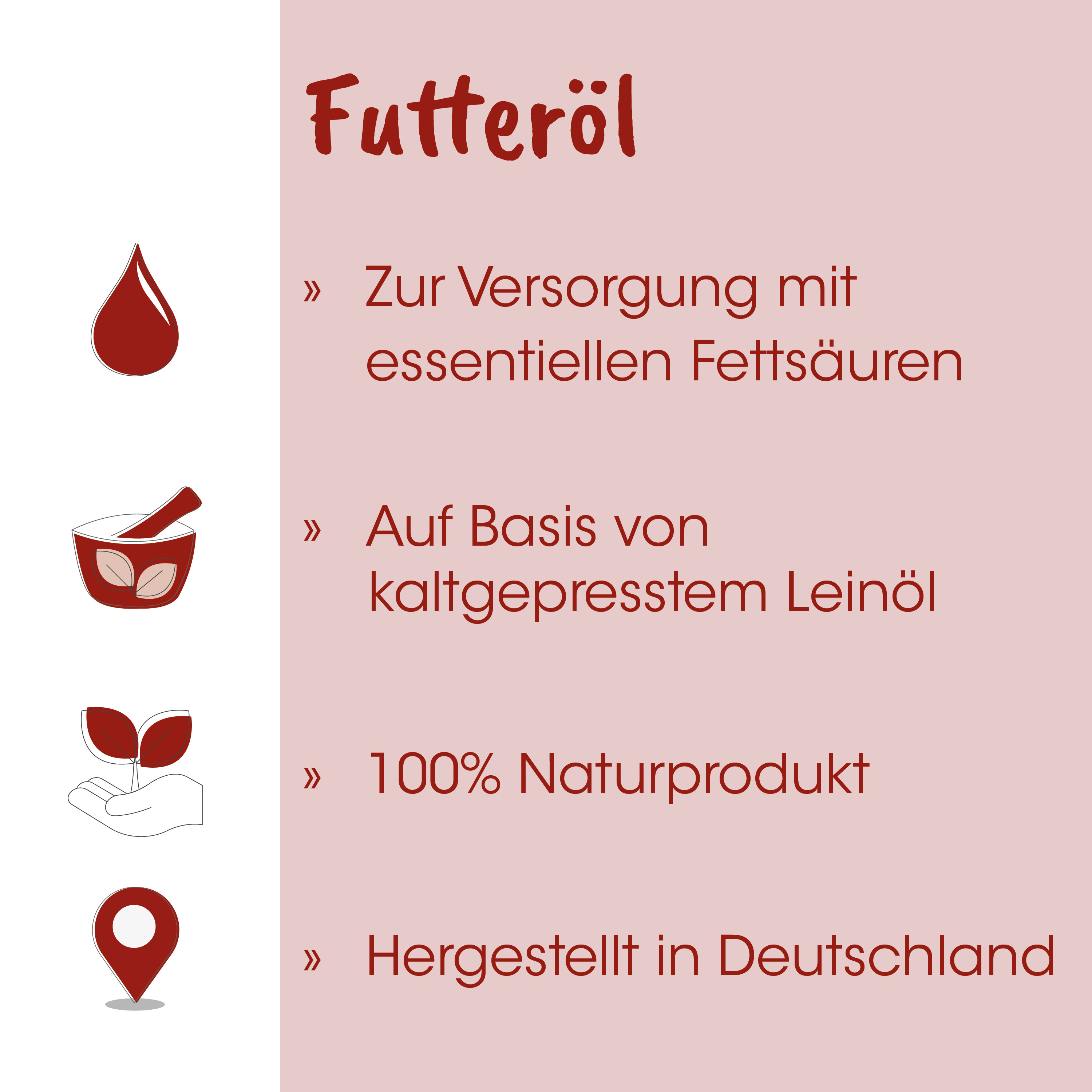 Futtermittel, Fettöl, Leinöl, Naturprodukt, Deutschland