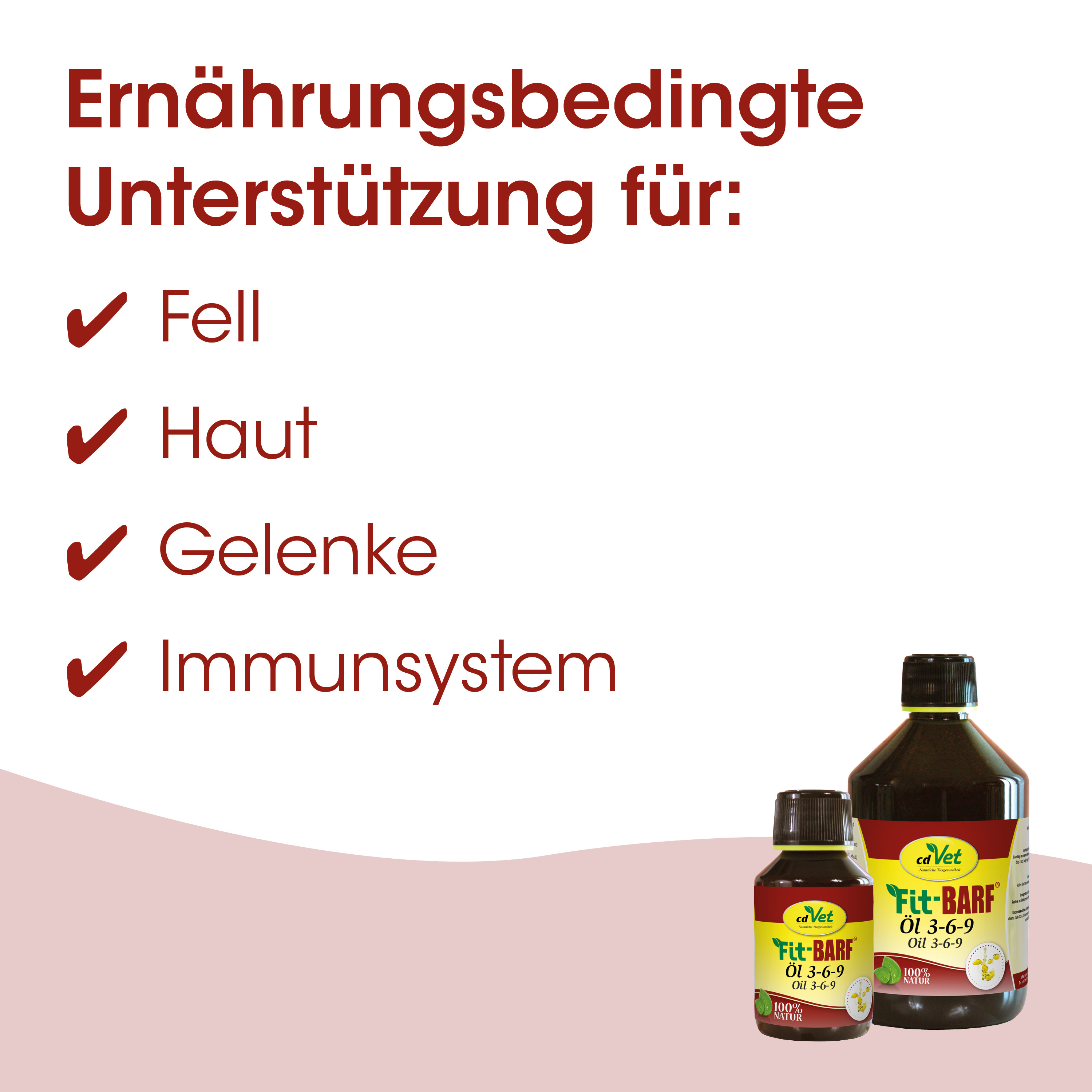 Öle, Tierarztprodukt, Futtermittel, Fläschchen, 3-6-9