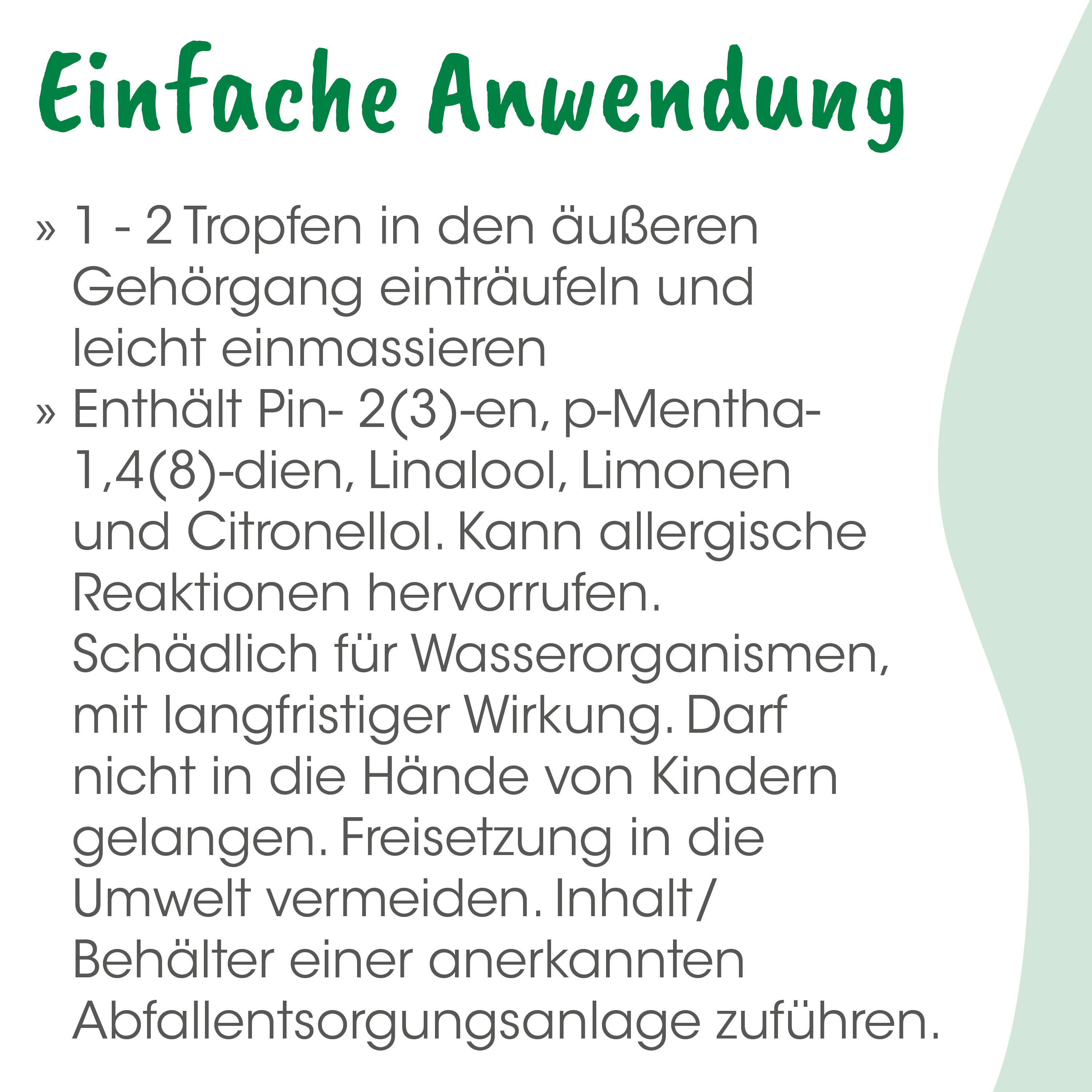 Kügelchen, Anweisungen, Gehörschutz, Hinweise, Haushalt