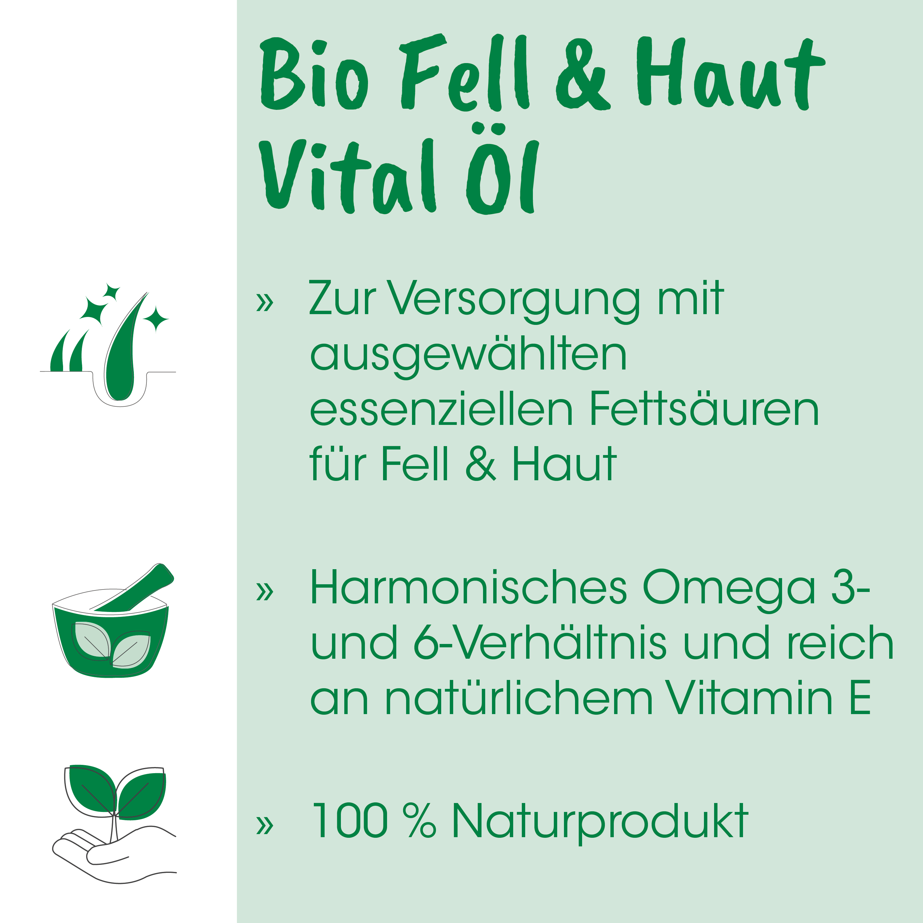 Bio, Fell & Haut, Vitöl Öl, essentielle Fettsäuren, Naturprodukt