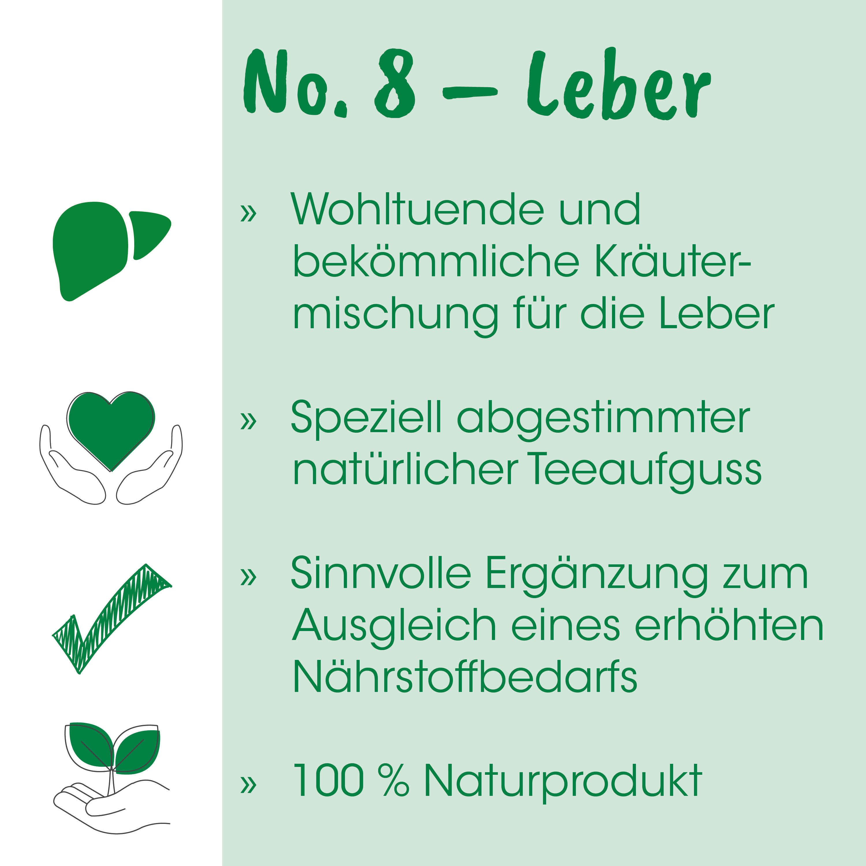 Kräutermischung, Leber, natürlicher Teesamen, Natürlich, Nährstoffbedarf
