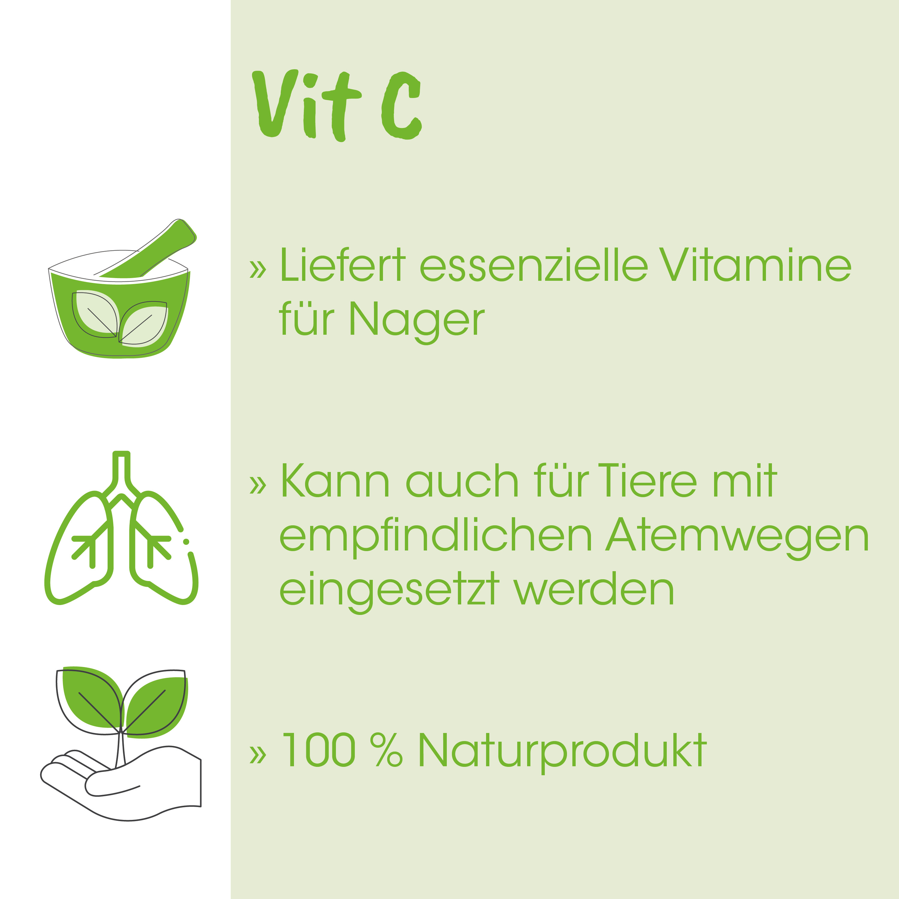 Vitamine, Nager, Naturprodukt, Luftwege, Dermal?