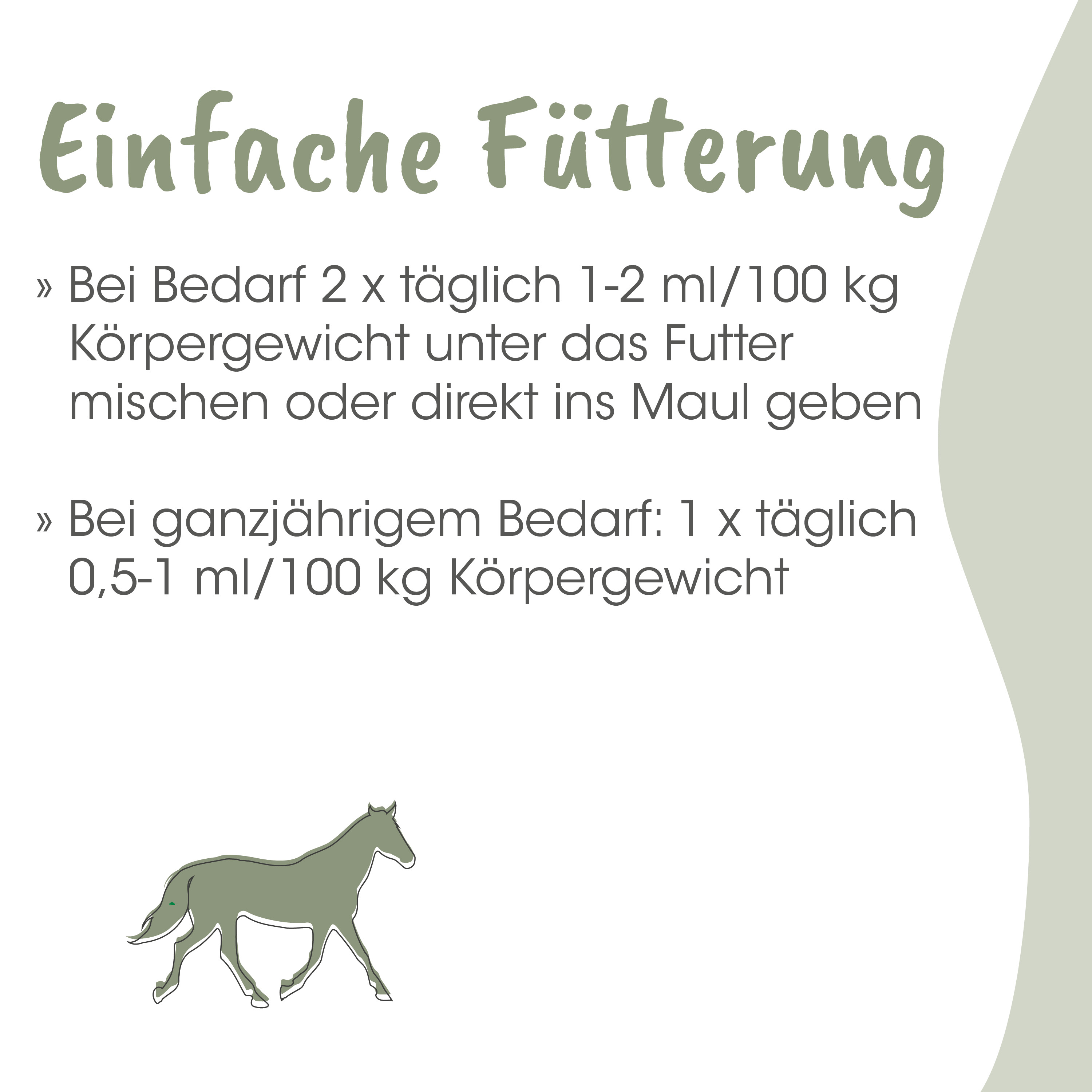 Pferd, Illustration, Grün, Futter, Zweifarbendesign