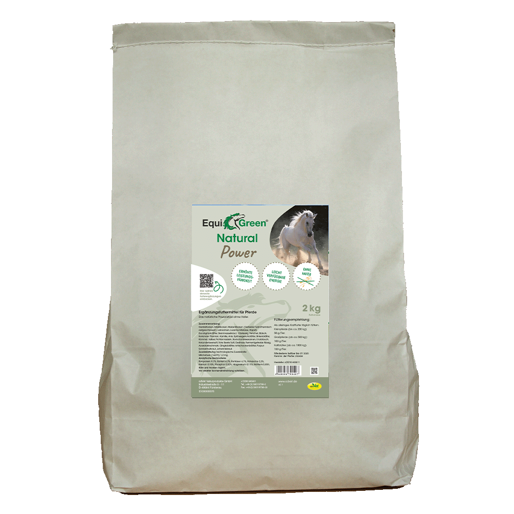 EquiGreen Natural Power ohne Hafer 2 kg Probiergröße