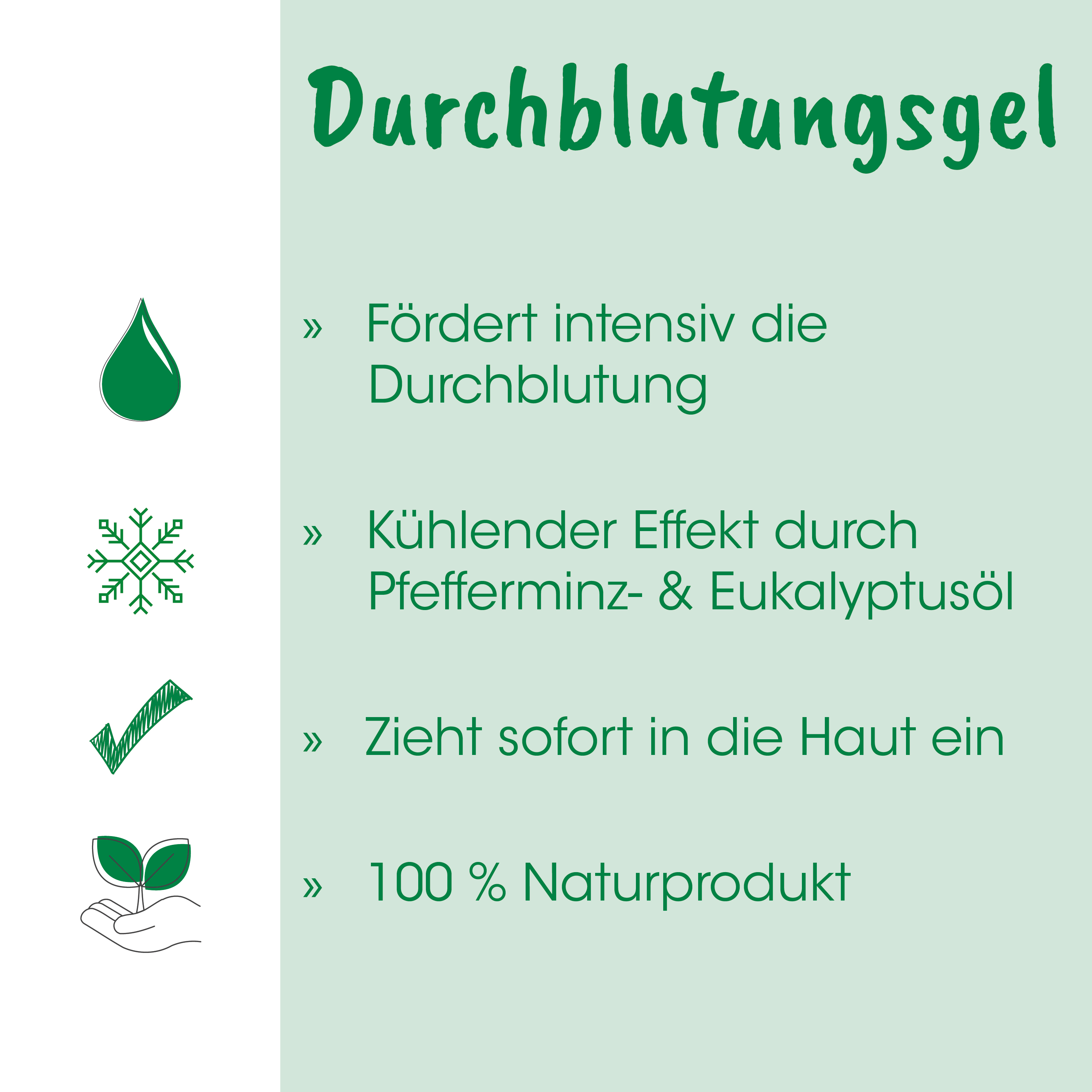 Durchblutung, Kühlender, Effekt, Pfefferminz, Eukalyptusöl