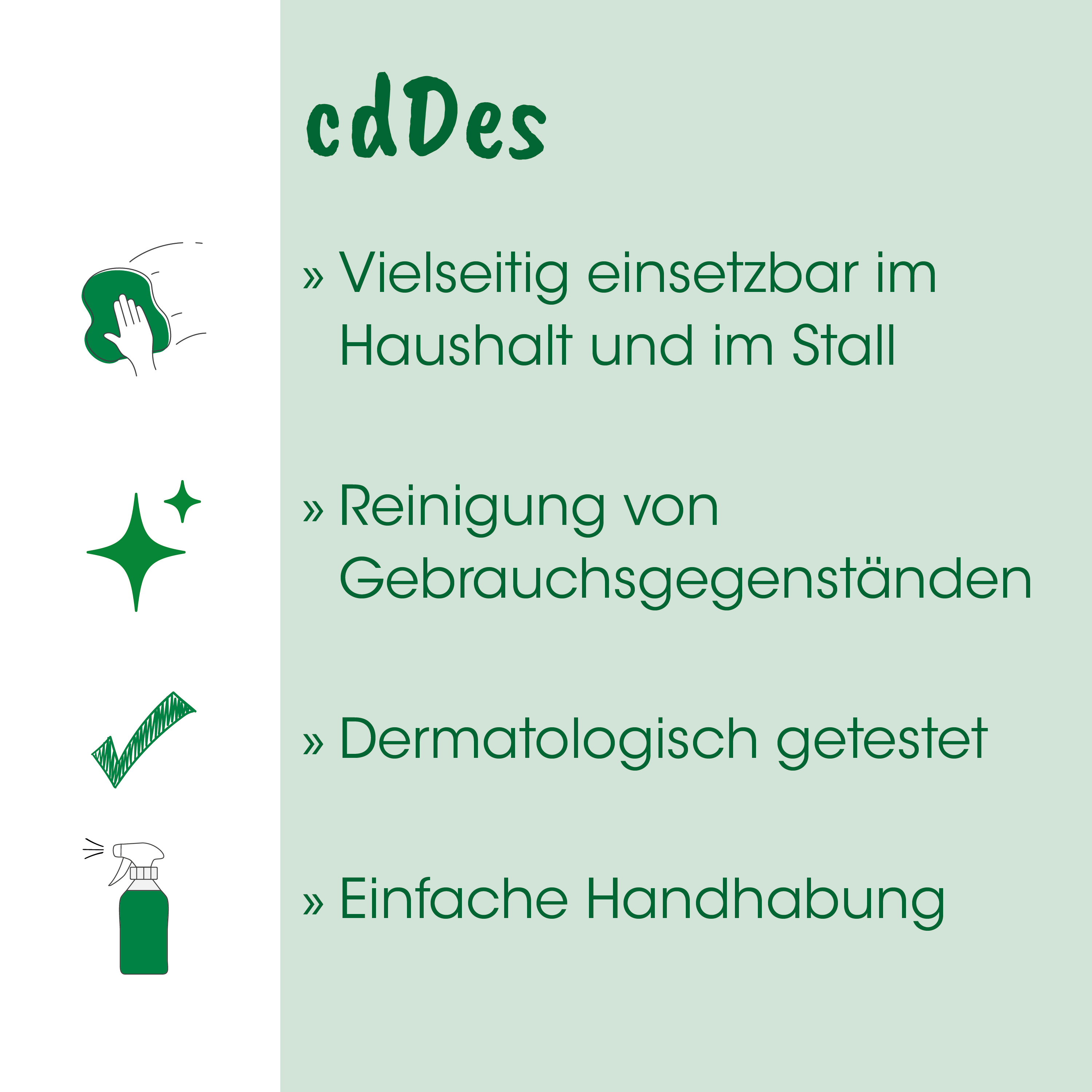 reinigen, gebrauchsgegenstände, hautpflegemittel, dermatologisch, sprühflasche