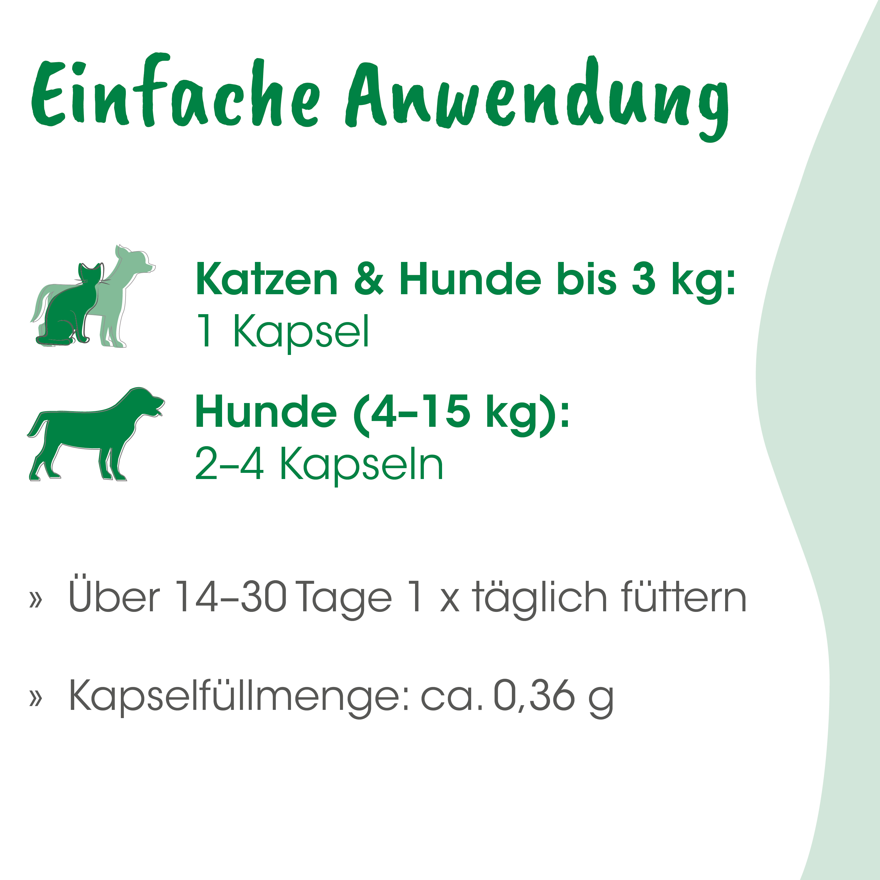 Katzenfutter, Kapseln, Hunde bis 3 kg, Katzennahrung, Katzensupplement
