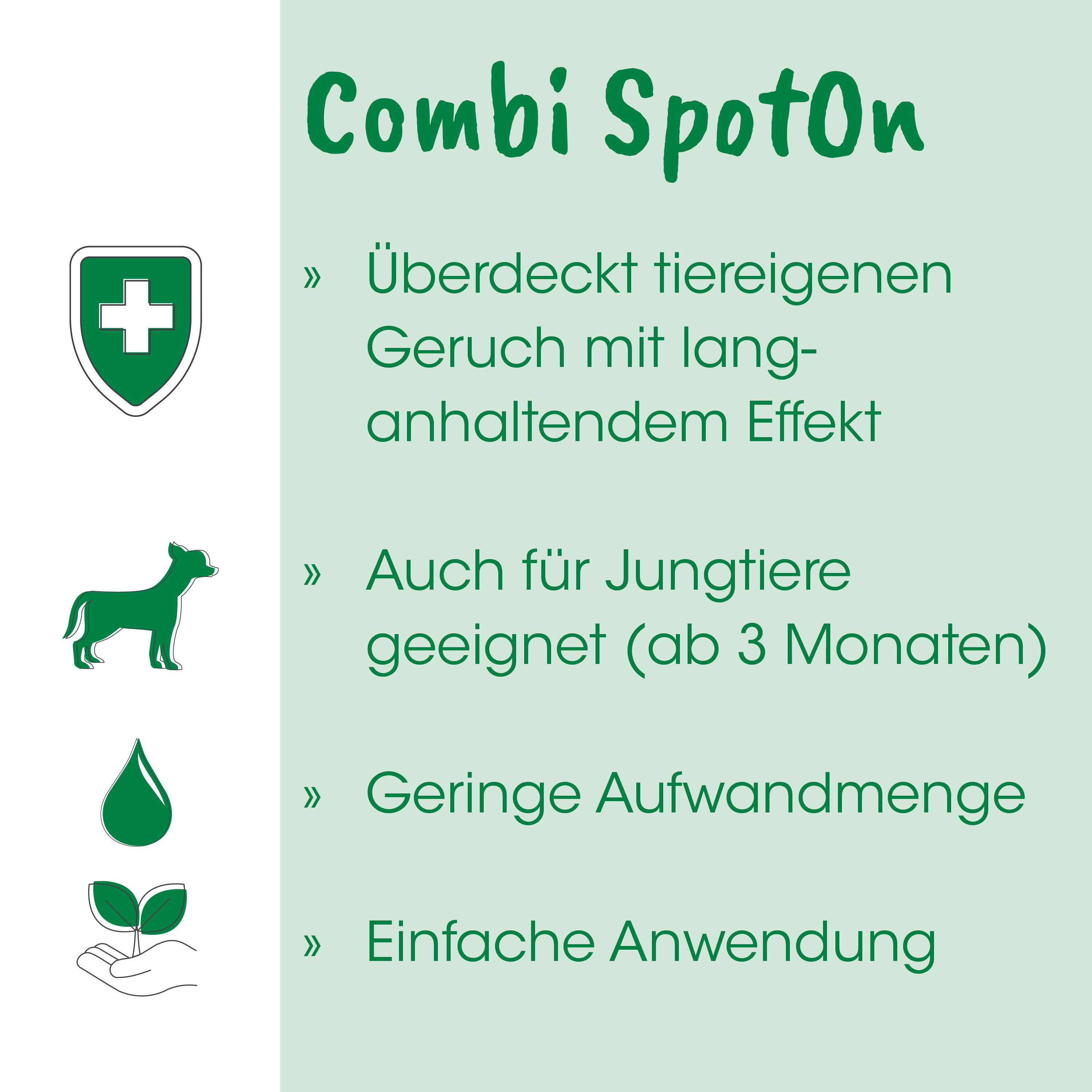 Tierarztbedarf, Hund, Pflanze, Wasserdroppe, Hand mit Blatt