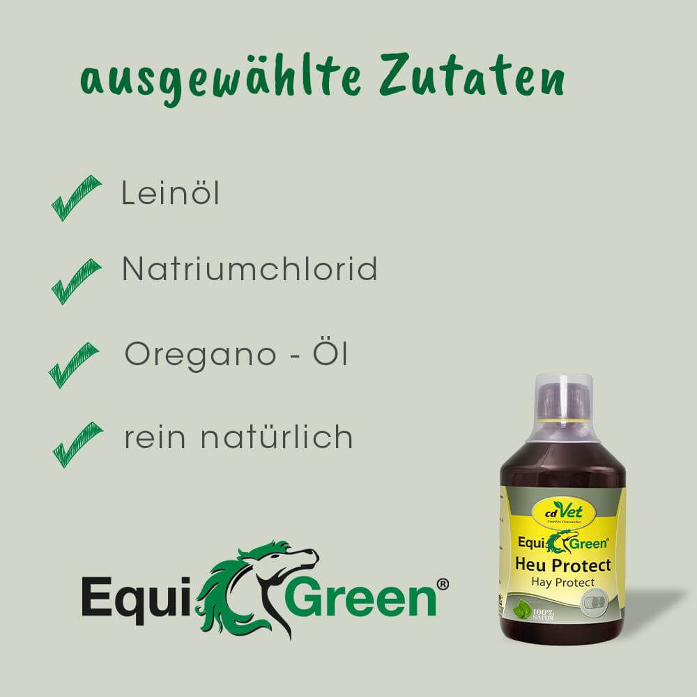 Leinöl, Natriumchlorid, Oregano – Öl, rein natürlich, EquiGreen