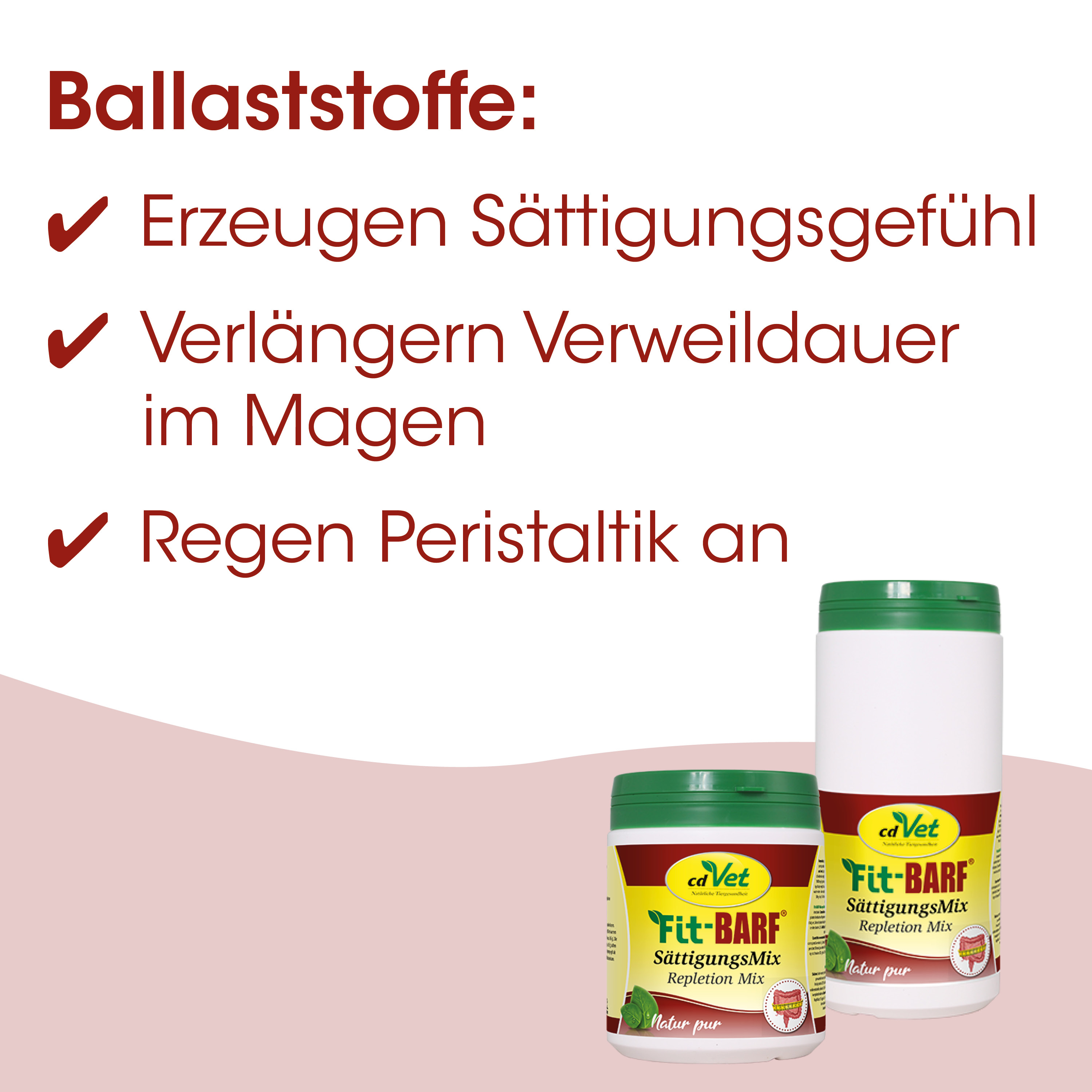 Tierfutter, Sättigungsfutter, Sättigungsnahrung, Futterdose, Sättigungsmasse