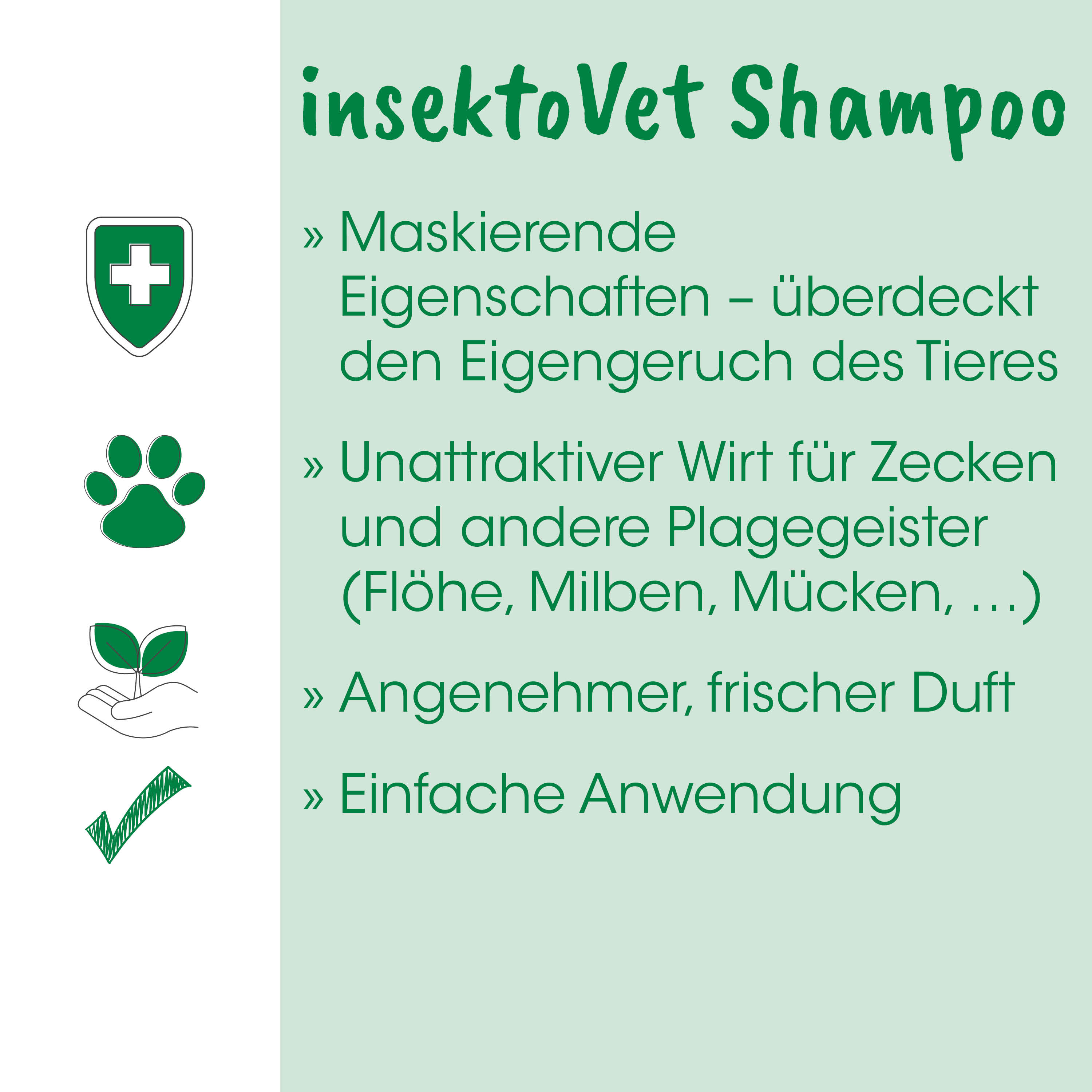 Shampoo, InsektoVet, Maskierung, Tierpflege, Duftfrei