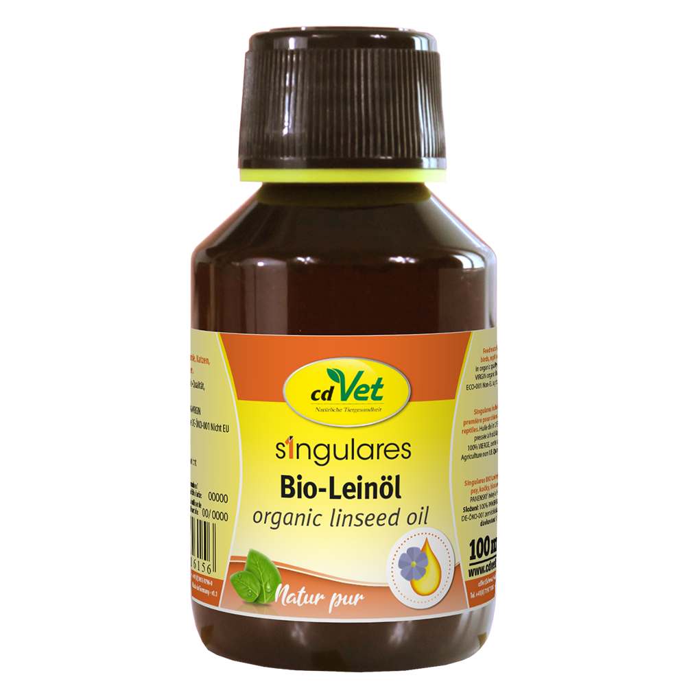 Bio-Leinöl, organisches Leinöl, Leinöl, Natur pur, Flasche 100ml