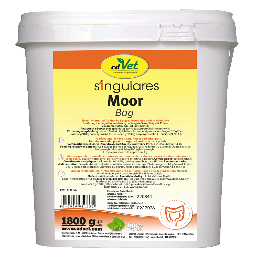 Hundeernährung, Trockenfutter, Moor, Bodenkontrolle, 1800 g