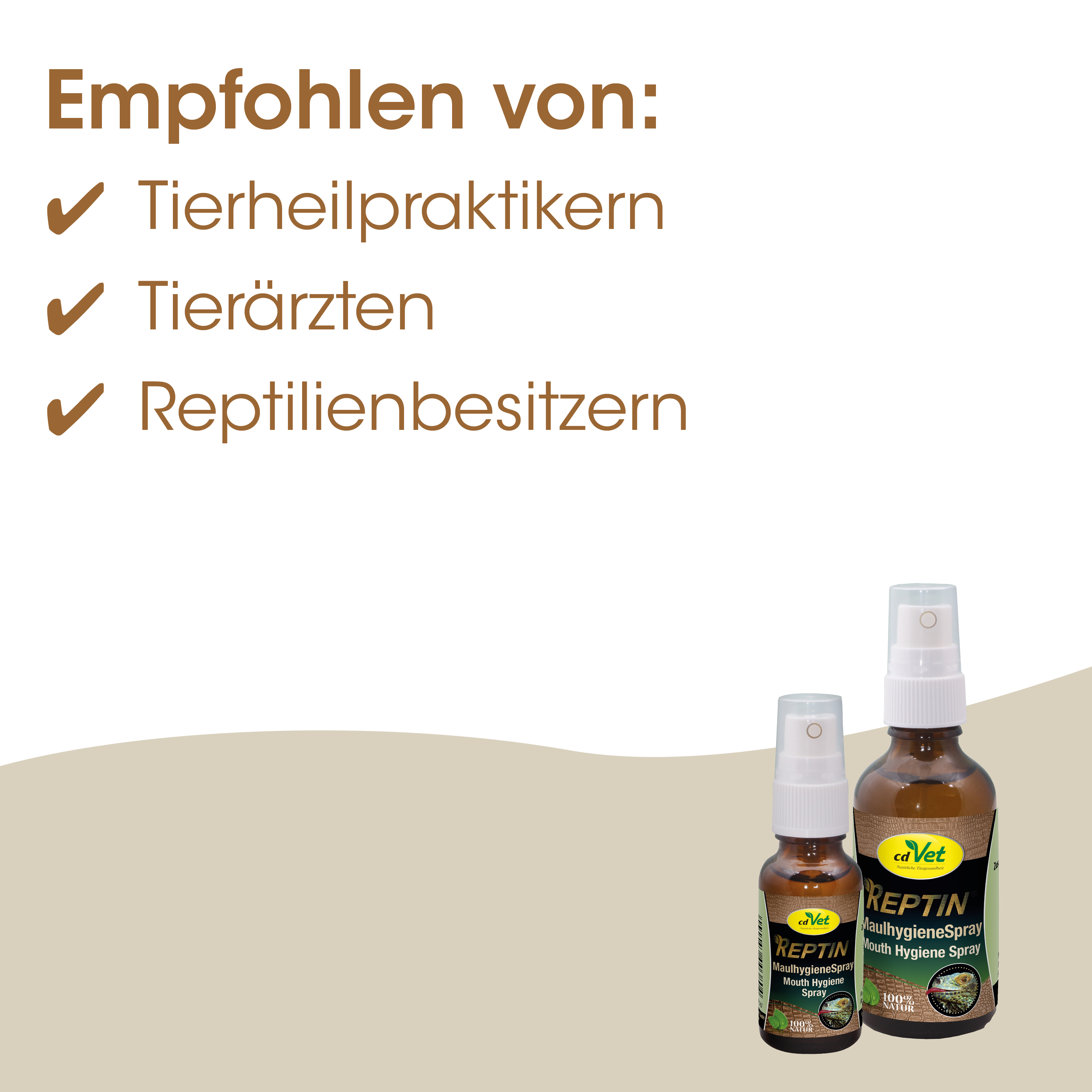 Mundhygiene-Spray, Maulhygiene, Reptilienpflege, Tierarztprodukt, Sprayflasche