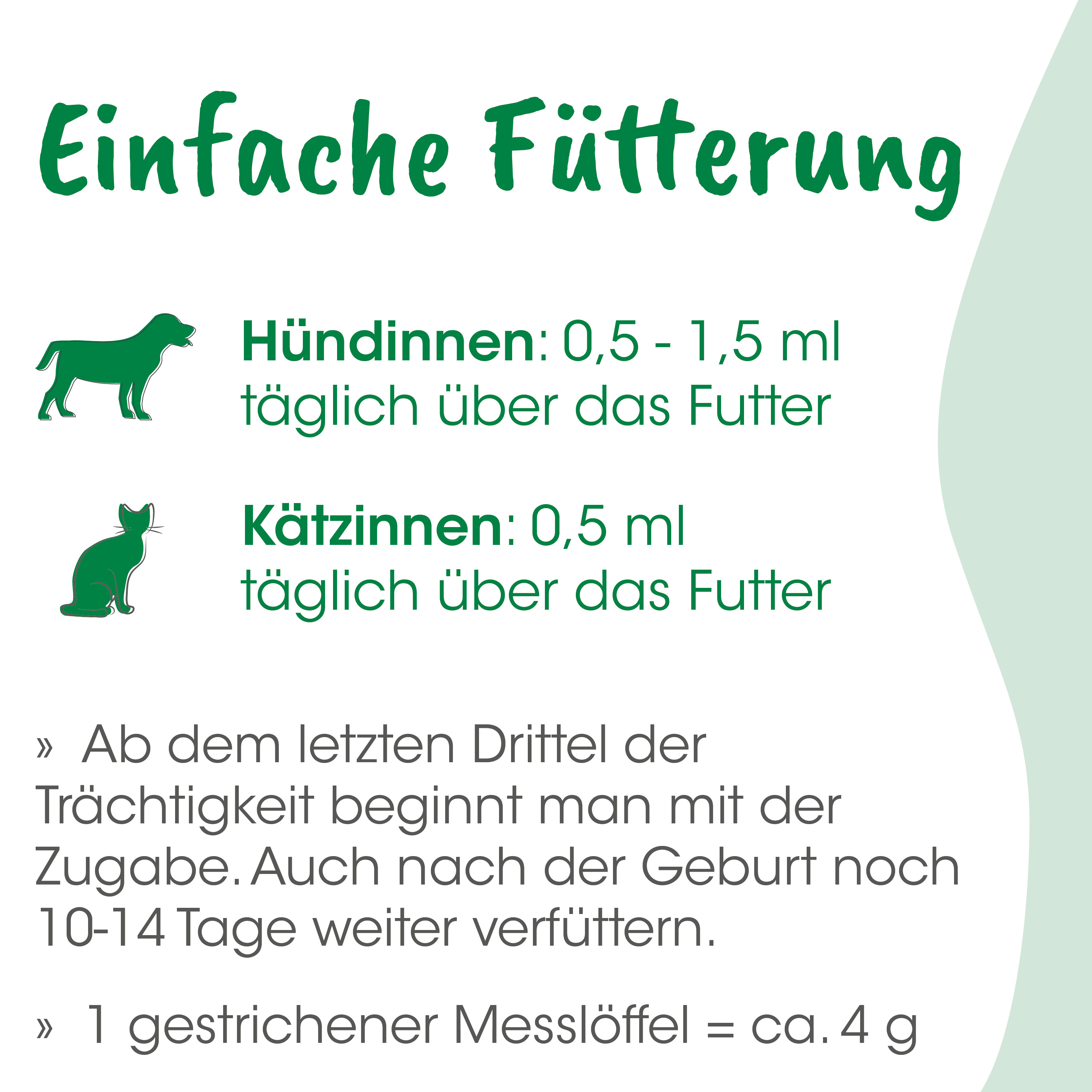 Hund, Katze, Futter, 0,5-1,5 ml, Messlöffel