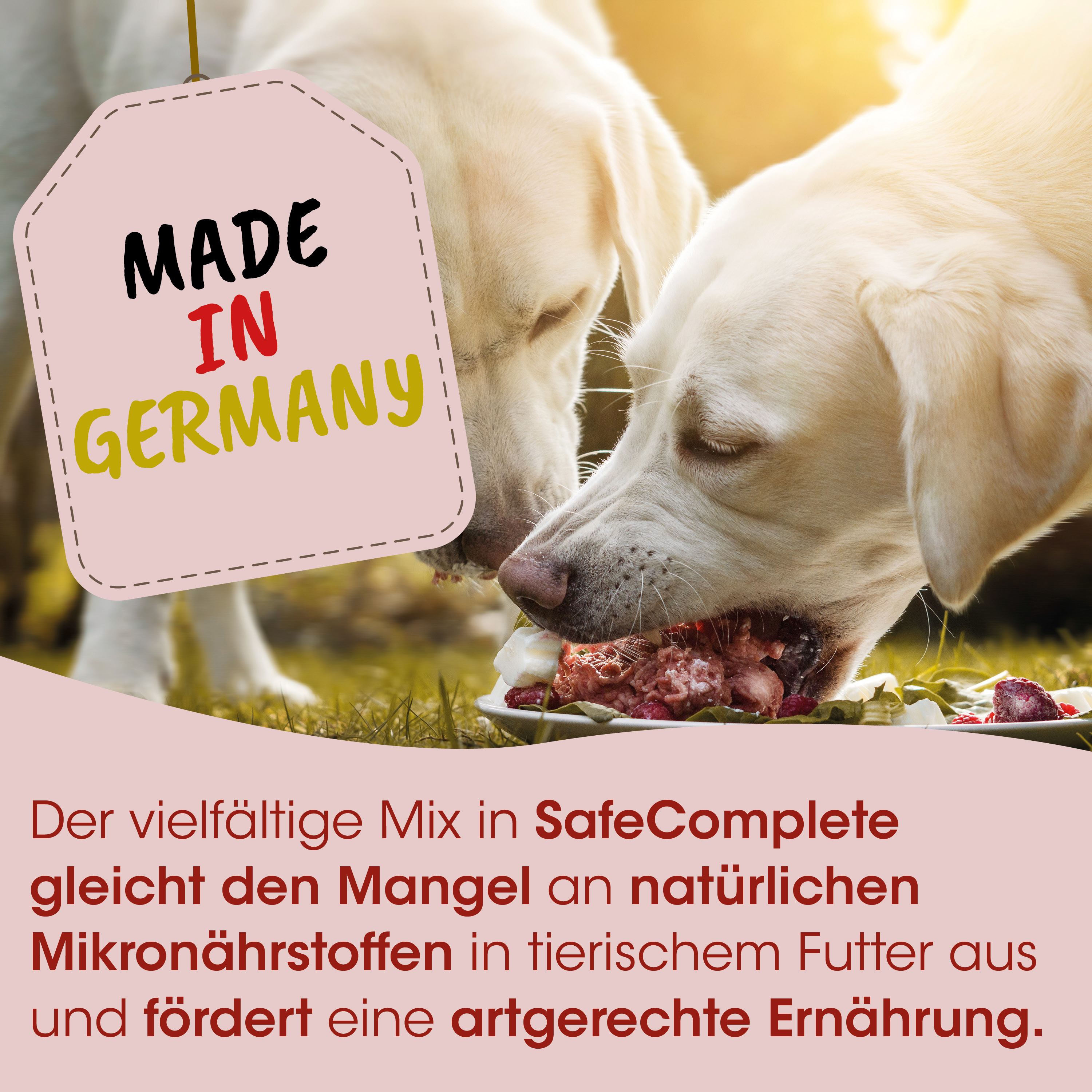 Hundetrocken/Feuchtfutter, Hundefutter, Rindfleischstücke, Feuchtfutter, Made in Germany