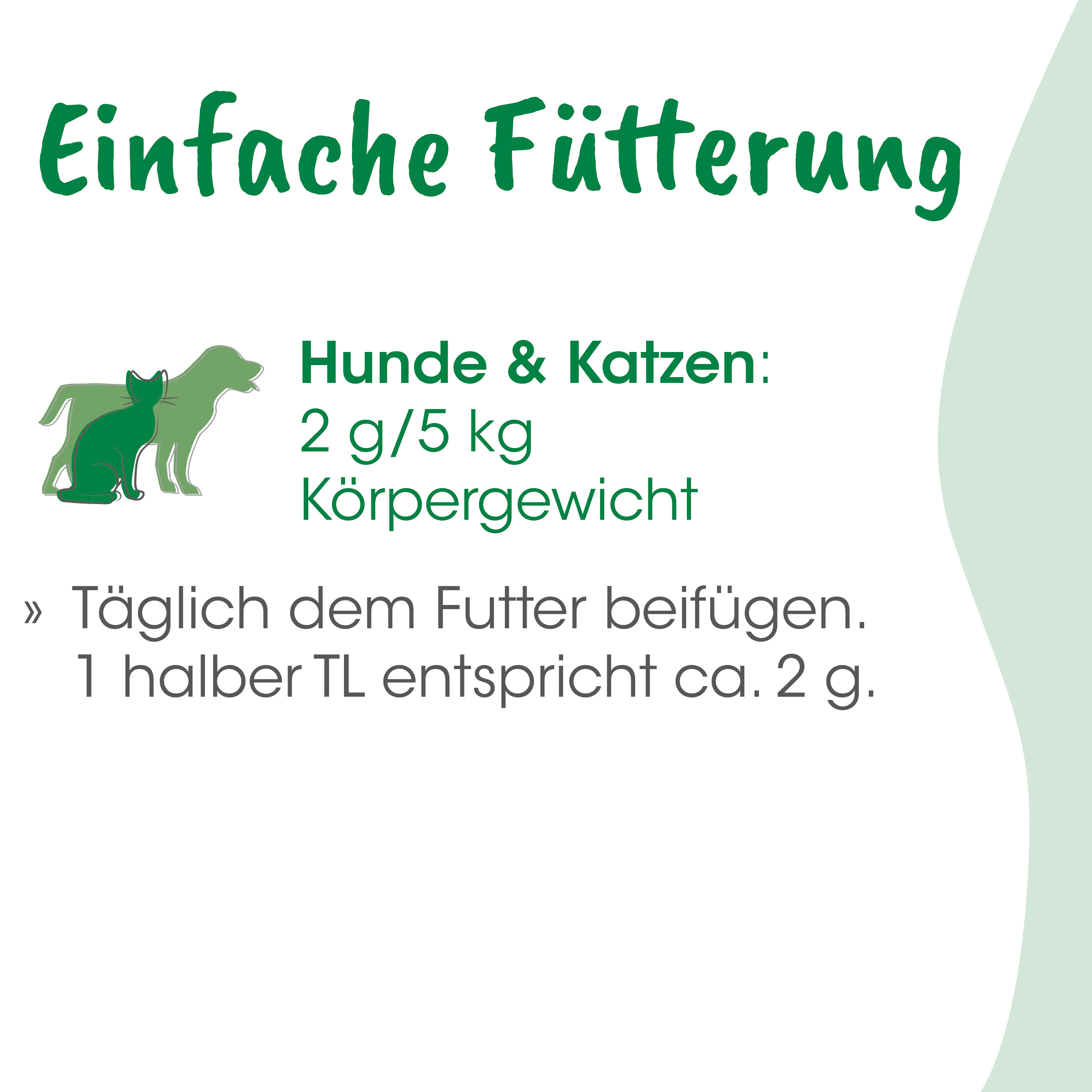 Futterdose, Tierfutter, Hund/Fell, Katzenfutter, 2 g/5 kg