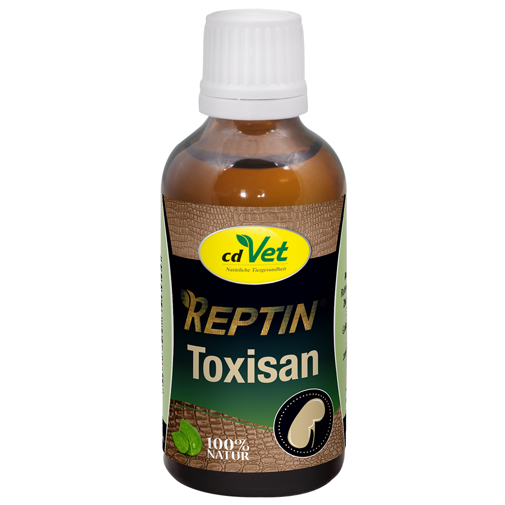 Tierfutter, Toxisan, Flüssigpräparat, Reptilienpflege, Naturprodukt