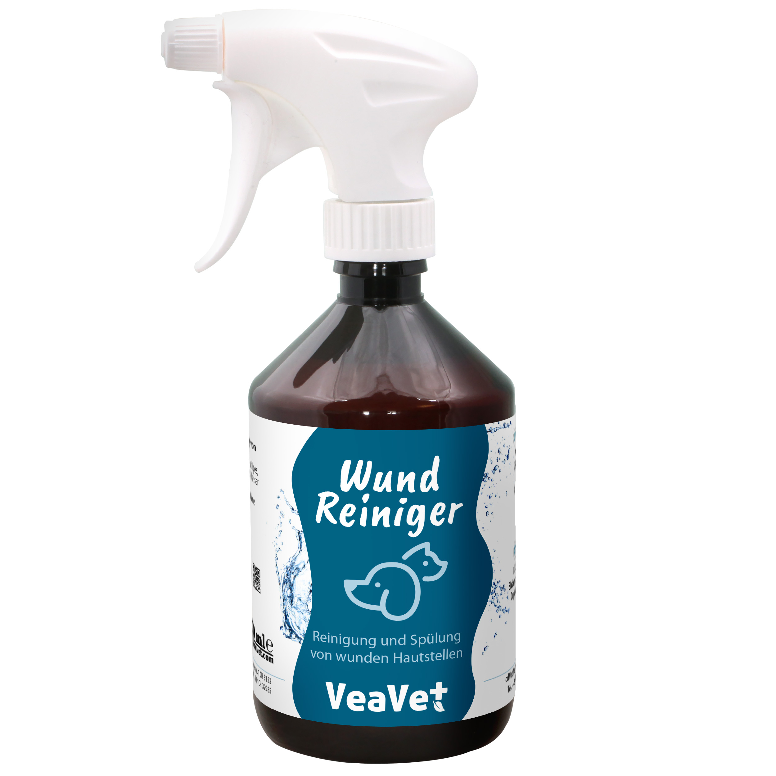 VeaVet Wundreiniger 500 ml mit Sprühkopf Essen, Ketchup, Zinn