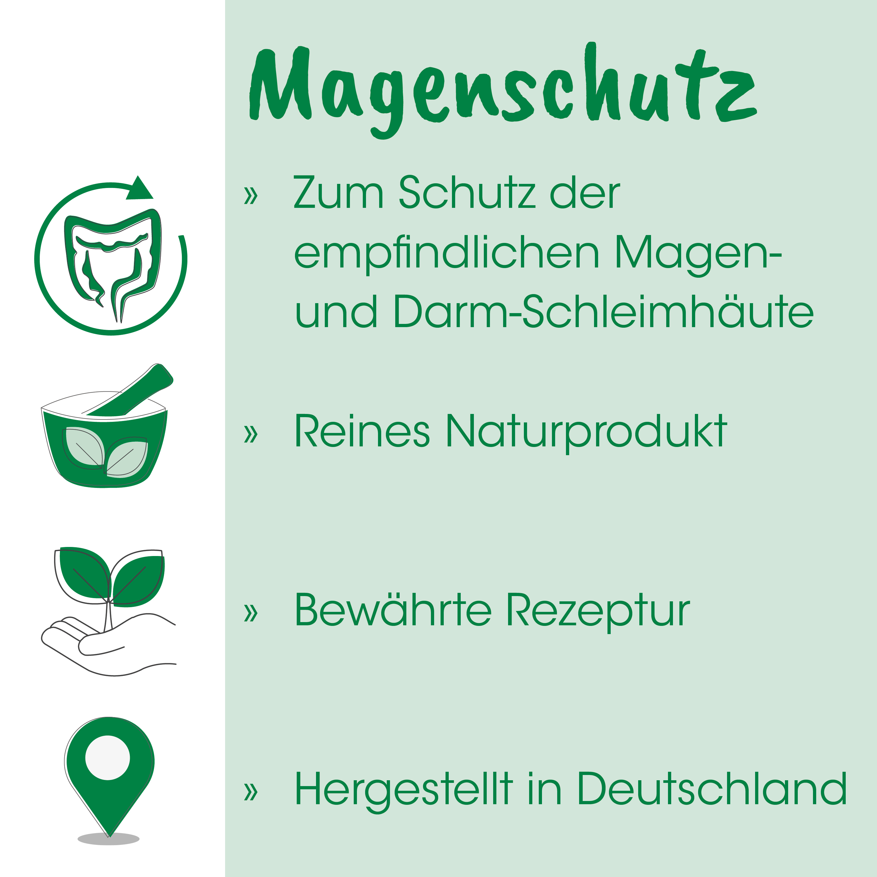 Magenschutz, Magen-Darm, Naturprodukt, Rezeptur, Deutschland